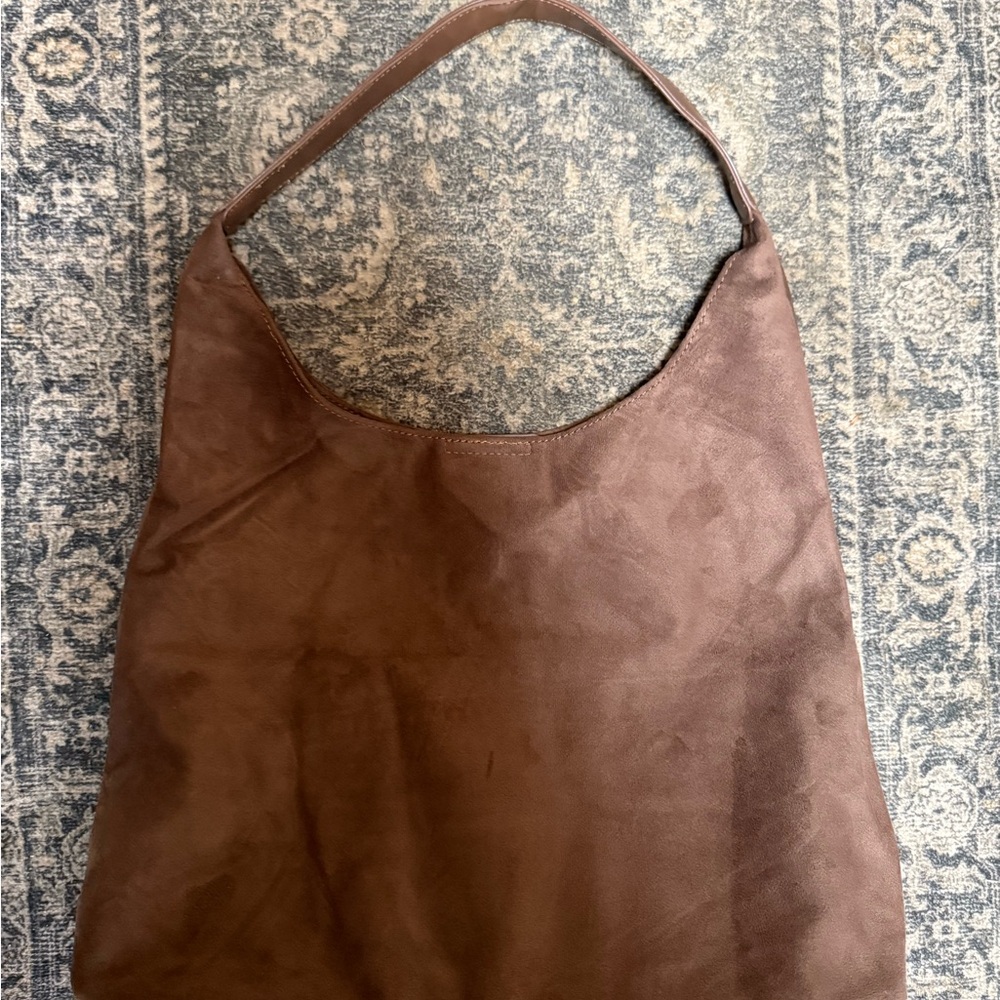 Brown Suede Tote - Picture 5 of 5